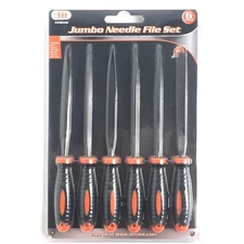 IIT 29040 6Piece Jumbo Needle File Set with Rubber Handles, by IIT, 039593290406
