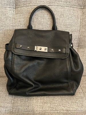 Michael Kors Addison Medium Pebbled Leather Backpack Black  display picture 1
