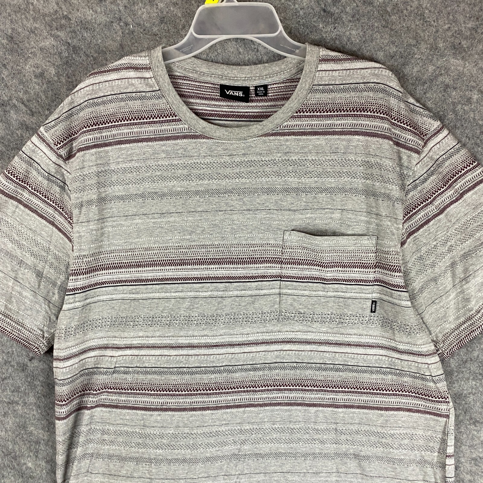 Vans T-Shirt XXL 2XL Men\u0026#039;s Short Sleeve Striped 100% Cotton Adults |  eBay
