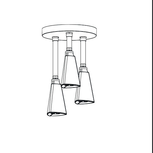 Delta 57140-BL H2Okinetic Pendant Ceiling Mounted Rain Showe