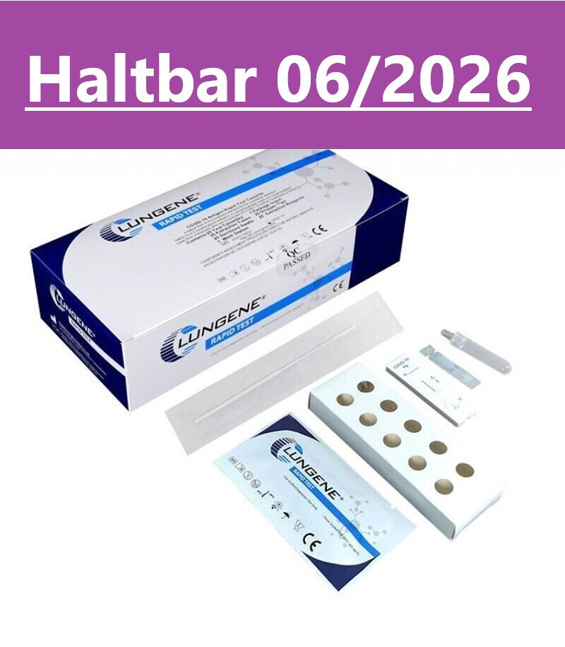 25x Clungene Laientest Antigen Corona Schnelltest Nasal Test