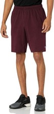 Champion Men's 9" Classic Jersey Cotton Shorts size medium Gym maroon burgundy