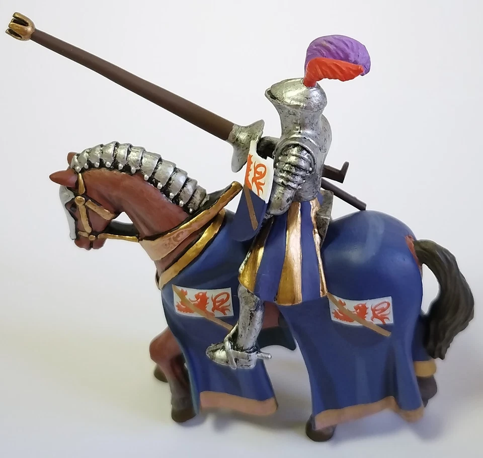 Cavalieri Torneo Medievale Frontline 54mm Bayard e Olivier Clisson Piombo - Immagine 3 di 4