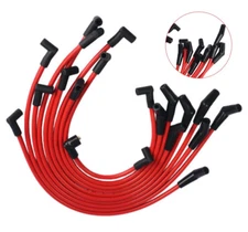 Red Engine 10.5mm Racing Spark Plug Wires Set for Ford 5.0L 5.8L, SB SBF 302