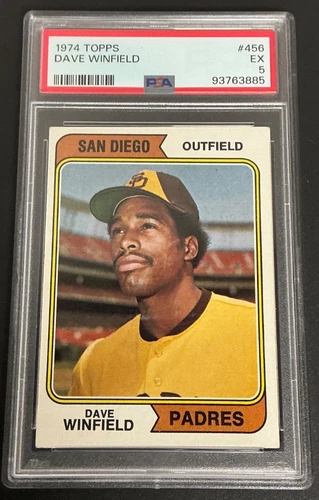 1974 Topps #456 Dave Winfield RC HOF San Diego Padres PSA 5 EX 885