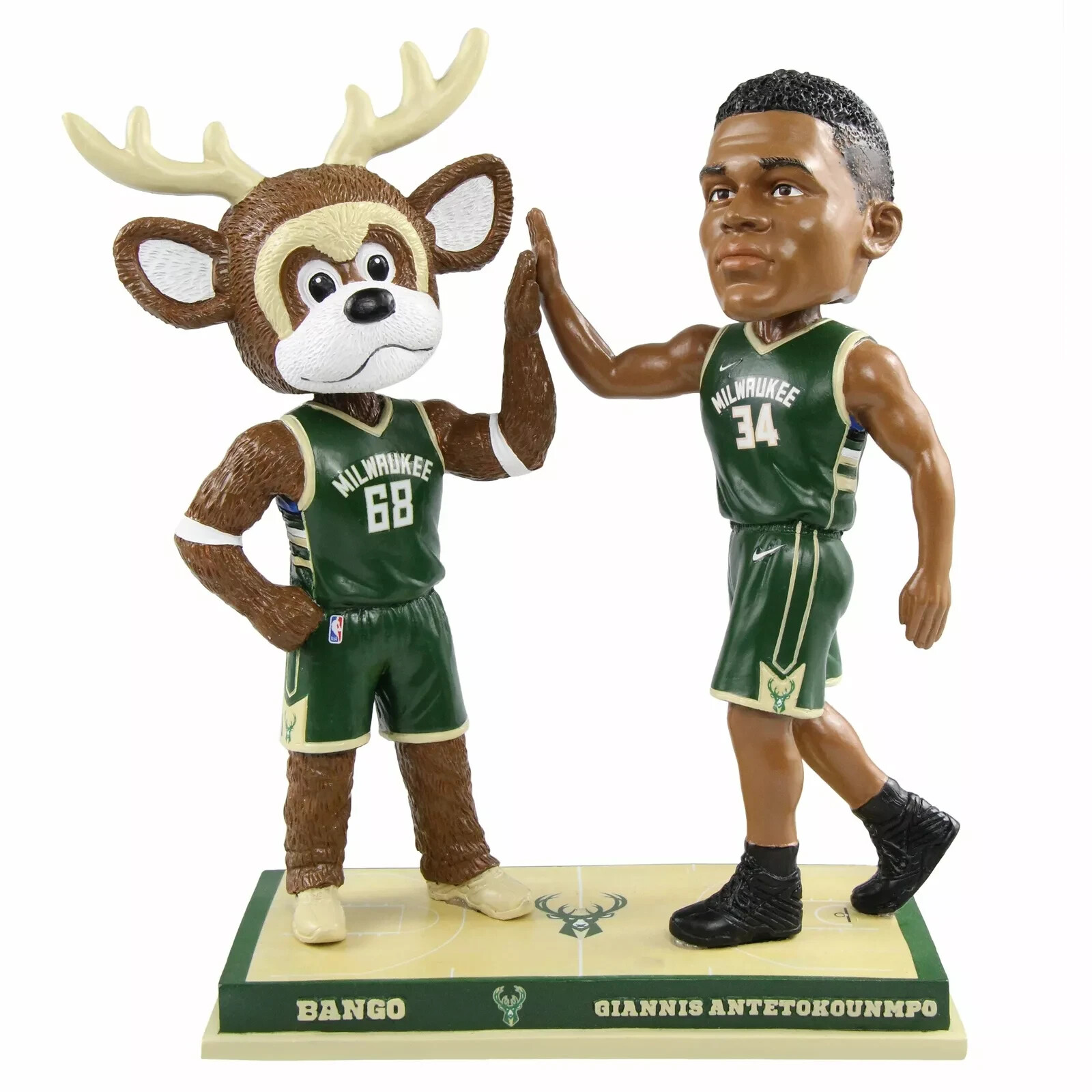Giannis Antetokounmpo Milwaukee Bucks High Fiving Bobblehead NBA Bango