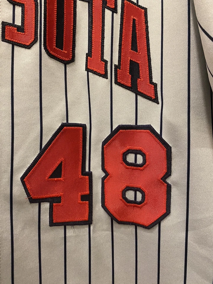 Torii Hunter Minnesota Twins Men's Grey Road Away Jersey Majestic XL 52 54 56 - Image 4 of 4