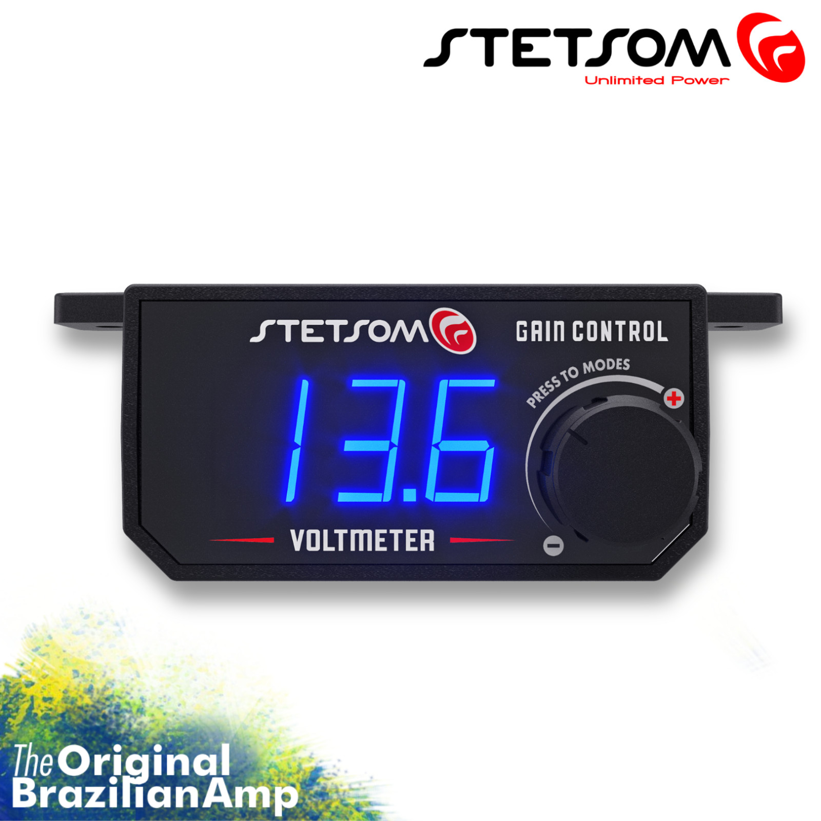 Stetsom Universal Bass, with Voltmeter & High to Low Converter & Switch ON / OFF