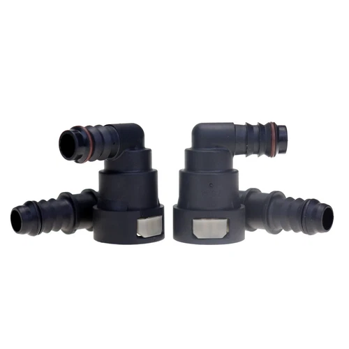 2 Pair 15.82mm 5/8" Elbow Fuel Line Quick Connect For ID 12mm 1/2" Hose Fitting - Picture 7 of 7