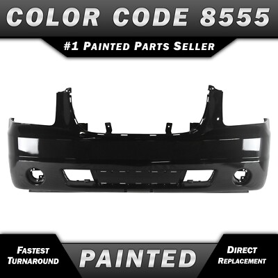 NEW Painted *WA8555 Black* Rear Bumper Cover for 2007-2014 GMC Yukon Chevy Tahoe
