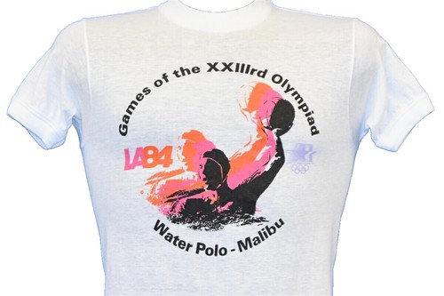 vintage 80s LA84 OLYMPIC GAMES LOS ANGELES XXIII WATER POLO t