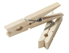 Premium 50 pcs 2.83" Pine Wood Pegs Cloths Photo Clips Craft Pins Hanging Clips