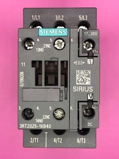 SIEMENS CONTACTOR 17 A, 7.5 kW / 400 V, 1 NO  1 NC, 24 V DC