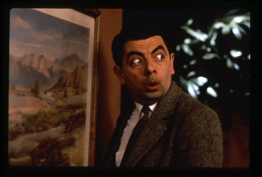 Bean Rowan Atkinson Wide Eyed Expression Original 35mm
