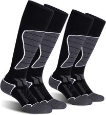2/3 Pack Women'S Ski Socks for Skiing Snowboarding Warm Winter Thermal Medium