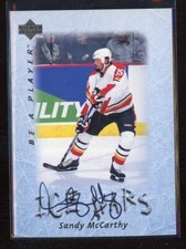 1995-96 Be A Player Autographs #S217 Sandy McCarthy