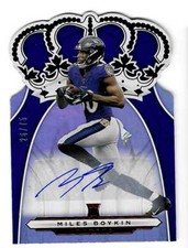 Miles Boykin 2019 Panini Chronicles Crown Royale RED AUTO RC /75 Ravens