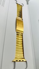 Original Custom 18K Gold 45 46 49 Apple Polished Link Band For Apple Watch
