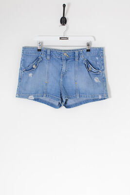 Pantaloni Corti In Denim Levi's Vintage A Righe Blu Chiaro (W38