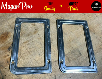 NOS 1946 1947 1948 MOPAR DODGE CHROM PARKLICHT BEZEL LH & RH