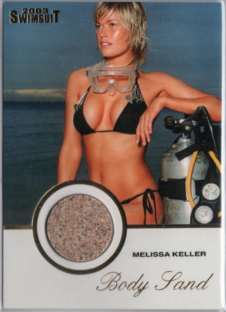 2003 SPORTS ILLUSTRATED SWIMSUIT MELISSA KELLER BODY SAND RELIC CARD