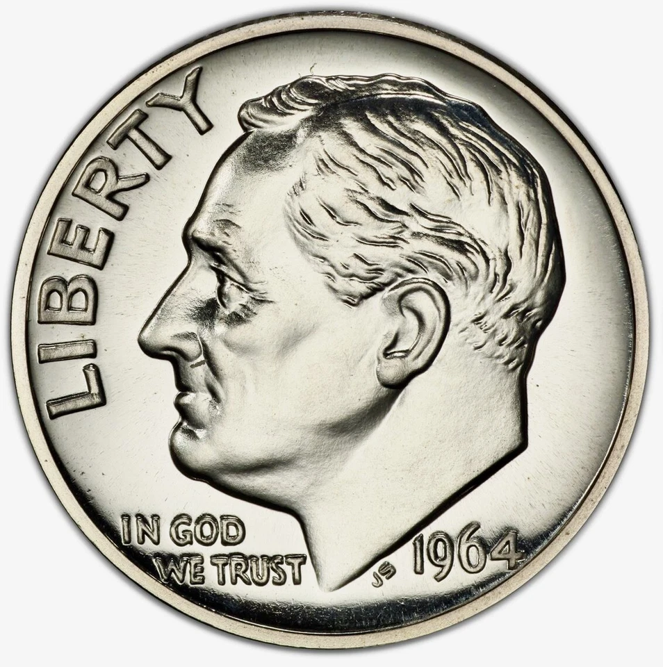 Rosevelt Silver Dime Proof Lot 1964 PCGS PR 68 Uncirculated 10c Coin - Image 2 of 4