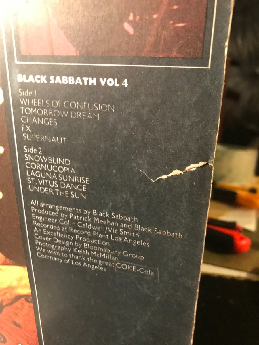 BLACK SABBATH Vol 4 Import LP Vinyl BRAZIL Ozzy osbourne original
