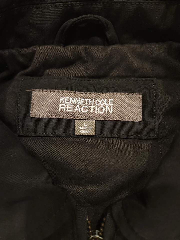 Kenneth Cole Reaction Mens Jacket GIII Apparel Full Zip Softshell Filled Black  - Image 3 of 4