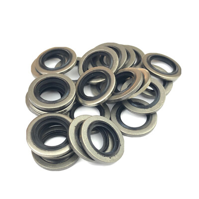 1/4'' BSP Dübelscheibe/verklebte Dichtungen Nitril A4 Edelstahl. 25 Stück.