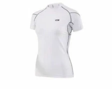 Louis Garneau Women's Short Sleeve Compession Top Size Medium White New