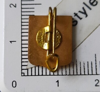 Broche Ancienne émaillée Blason - Signée Augis Lyon Thionville - Occasion - Réf. D11206