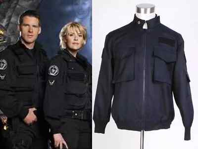 Stargate SG1 Schwarz Jacke Uniform Jacket Cosplay Kostüm Costume Halloween