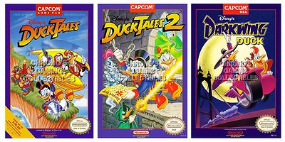 Duck Tales 1 2 Darkwing Duck Nintendo NES Premium POSTERS MADE IN USA - NESSET2