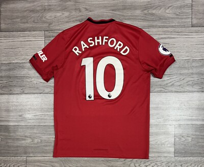 Manchester United No 10 Rashford 2019 2020 Football Jersey Soccer