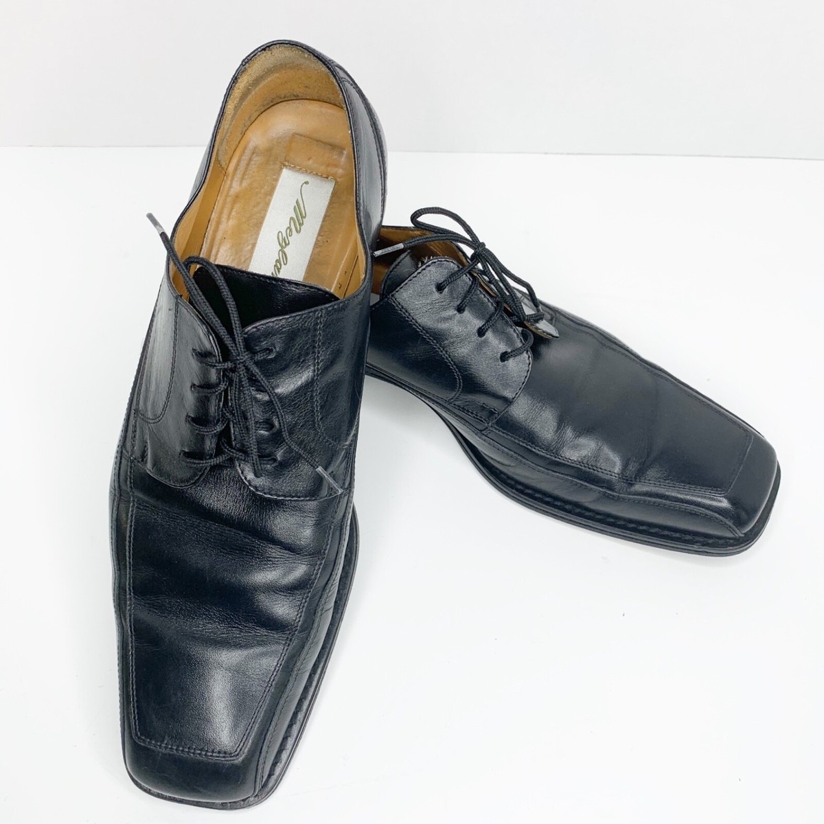 Mezlan Mens Dress Shoe Classic Apron Toe Oxford Calfskin Leather