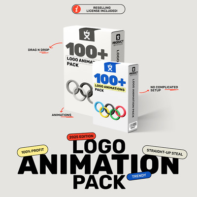 1,000+ Logo Animation Templates Bundle | Lifetime Access & Resell License