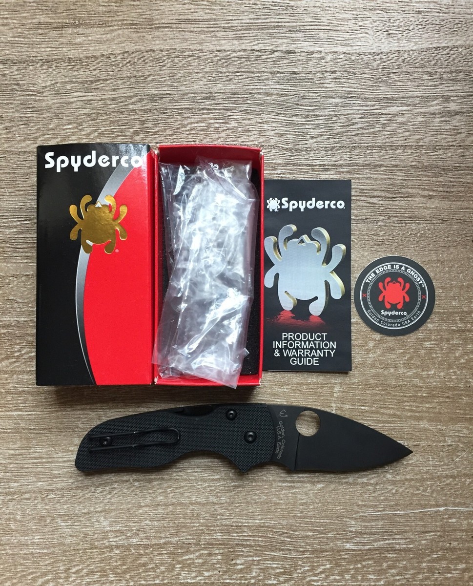 くしぴー様 Spyderco Lil Native Compression Lock Knife - Black for sale