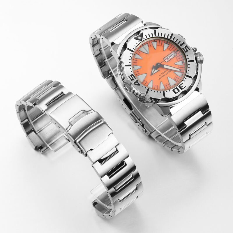 20MM STAINLESS STEEL WATCH BAND FOR SEIKO 49X8JG MONSTER