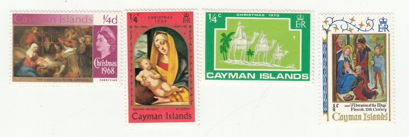 Cayman Islands 1968-71 Christmas Madonna Adoration of the Kings SC# 203-91. MNH 