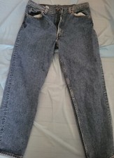 Vintage 1990's Levi 550 Relaxed Fit Denim Blue Jeans MADE IN USA Mens 38x30