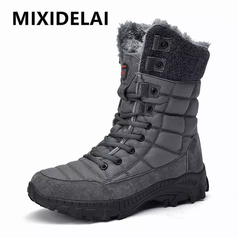 Botas Invierno Para Zapatos Cálidos Cuero Impermeable Para Nieve | eBay