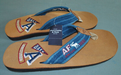 Abercrombie & Fitch Flip Flop Sandals - Blue Triple Ridge  display picture 1