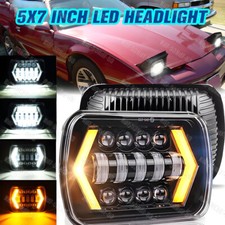 Fit Pontiac Fiero 84-88 Firebird 82-90 1x 7x6 Led Headlights Hi-lo Sealed Beam