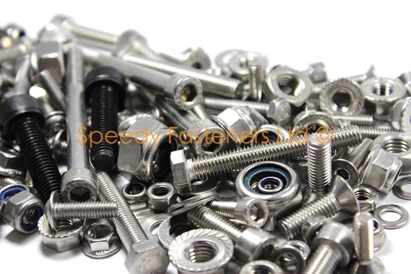 Go Kart Karting Dadi Bulloni Rondelle Acciaio Inox Telaio Mozzo Ruota Motore - Immagine 2 di 3