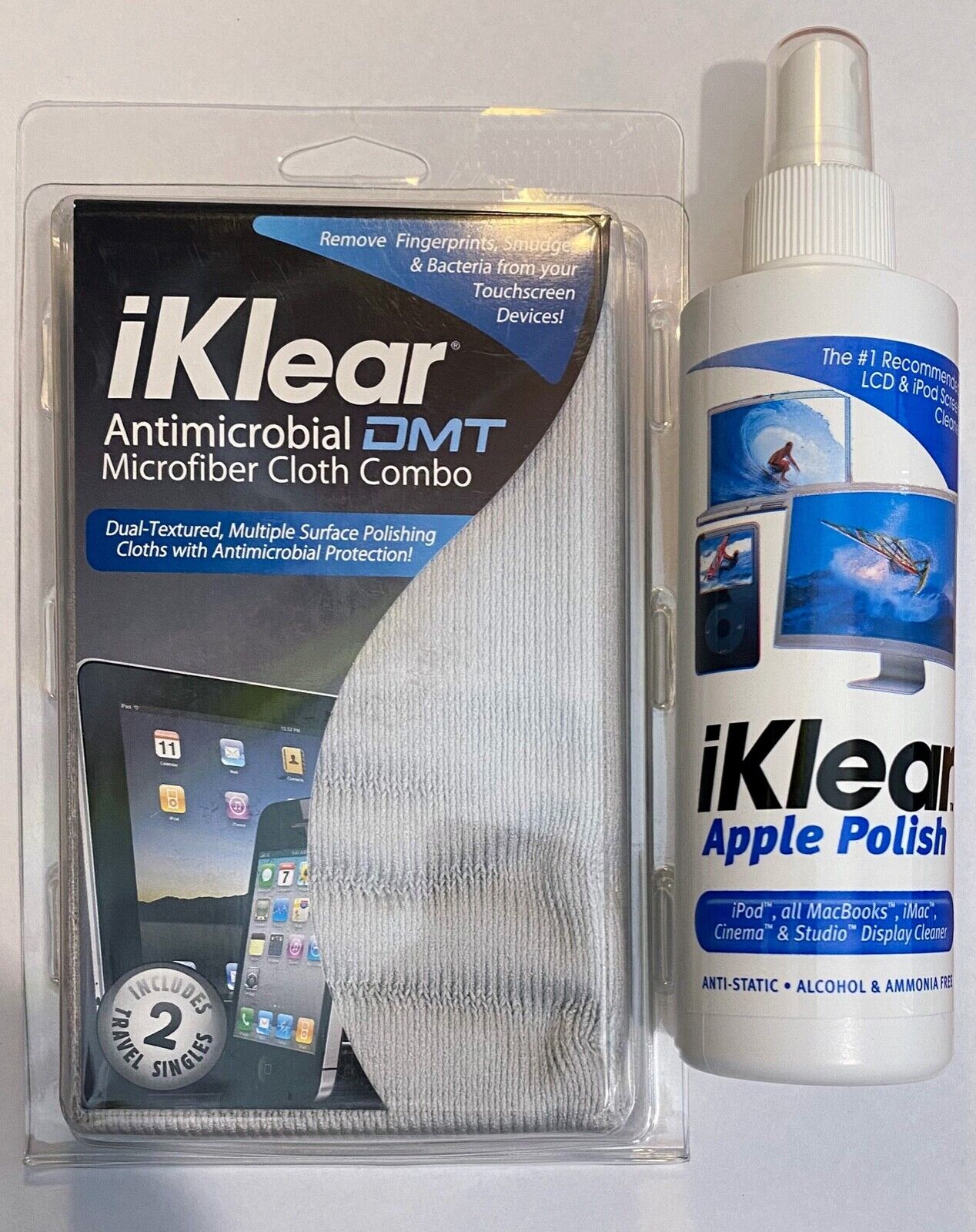 iKlear Cleaner & Antimicrobial DMT Microfibre Cloth for Computer screens, iPhone