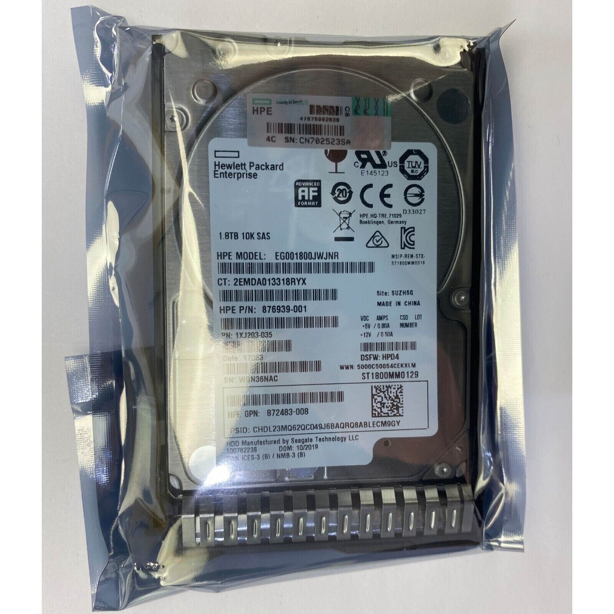 2.5 Inch P/N : 872481-B21 HPE 1.8TB SAS 10K SFF SC 512e MV HDD, 10000 RPM At ₹ 18500/piece In Mumbai - Foto 3