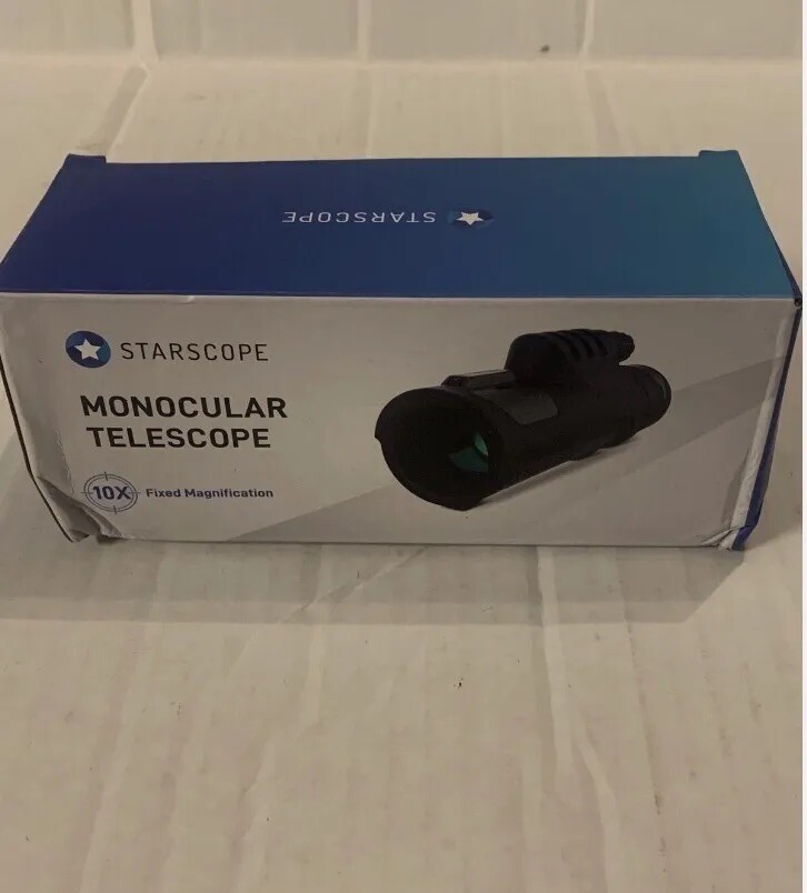 Starscope 10X Adjustable Monocular Telescope +Mobile Phone Mount *NIB