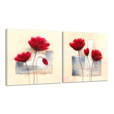 Painting Canvas Print Abstract Flower Landscape Wall Art Home Decor Framed
