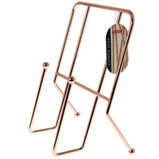 Image of Cook Book Holder Rack Chrome Copper Metal Wire Stand Baking Recipe Holder Rack