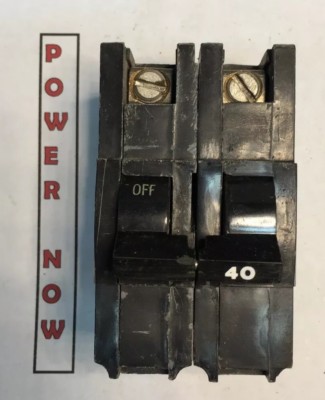 Federal Pacific FPE Stab-Lok Breaker 2 Pole 40 Amp 240V Thick - Ships Today